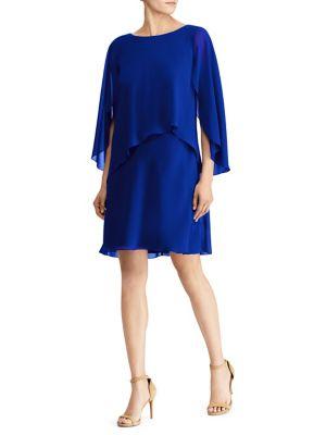 Lauren Ralph Lauren Layered Georgette Shift Dress