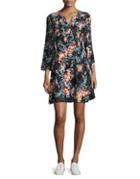 French Connection Delphine Floral Fit-&-flare Dress