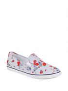 Lauren Ralph Lauren Janis Striped Floral Slip-on Sneakers