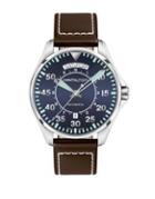 Hamilton Khaki Aviation Stainless Steel Automatic Leather-strap Watch