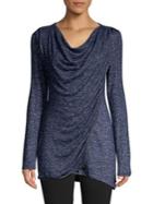 Marc New York Performance Asymmetric Draped-front Top