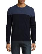 Black Brown Colorblock Cashmere Sweater