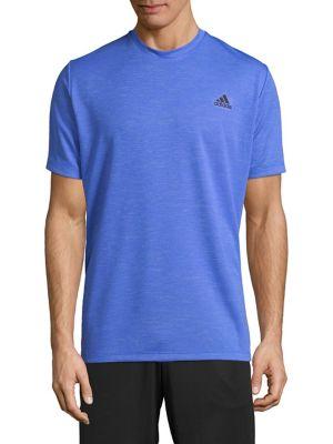 Adidas Heathered Logo Crewneck Tee