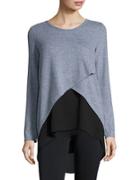 Design Lab Lord & Taylor Layered Contrast Top