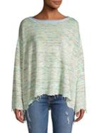 Free People Ripped Space-dye Drape Sweater