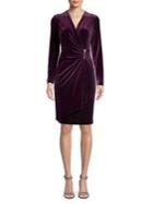 Calvin Klein Long Sleeve Velvet Dress