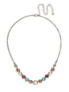 Sorrelli Vivid Horizons Tansy Half Line Crystal Charm Necklace