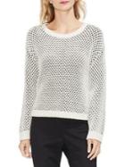 Vince Camuto Sunrise Bay Perforated Crewneck Sweater