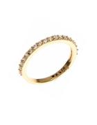 Judith Jack Crystal And Goldplated Sterling Silver Ring