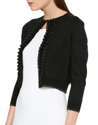 Tommy Hilfiger Ruffle Front Cardigan