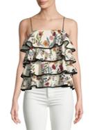Cmeo Collective Layered Floral-print Top