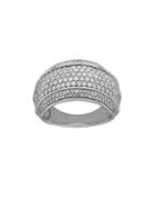 Lord & Taylor Wide 14k White Gold Ring
