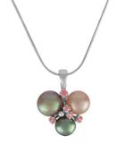 Majorica Grey, Nuage, Rose Pearl And Sterling Silver Pendant Necklace