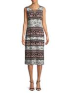 Ivanka Trump Henna Striped Jersey Dress