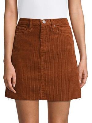 Blank Nyc Corduroy A-line Mini Skirt