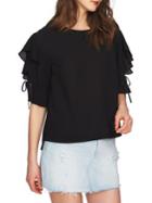 1.state May Ruffled Tie-sleeve Blouse