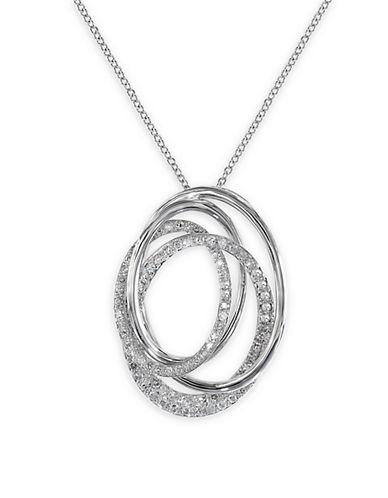 Effy Diamond And 14k Multi-ring Pendant Necklace