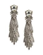 Design Lab Lord & Taylor Crystal Tiered Drop Earrings
