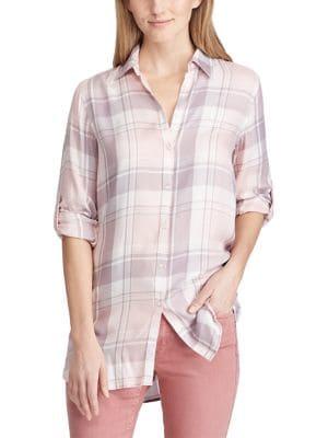 Lauren Ralph Lauren Plaid Relaxed-fit Button-down Shirt