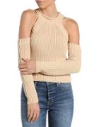Bardot Knitted Cold Shoulder Sweater