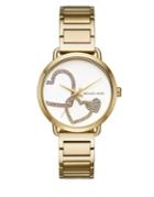 Michael Kors Portia Goldtone Stainless Steel Bracelet Watch