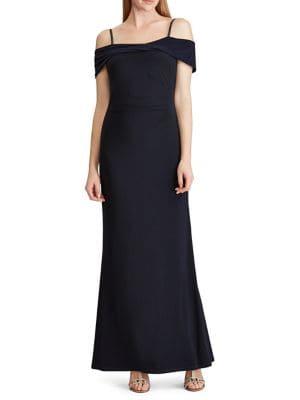 Lauren Ralph Lauren Off-the-shoulder Beaded Gown