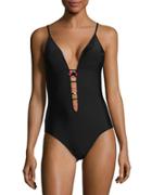 Design Lab Lord & Taylor Tie-back One-piece