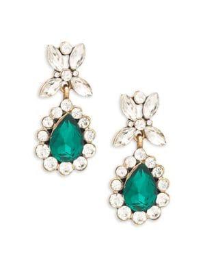 Design Lab Linked Cluster Teardrop Earrings