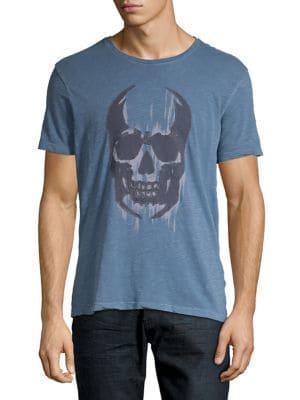 John Varvatos Star U.s.a. Faded Skull Graphic Tee