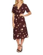 1.state Floral Wrap Maxi Dress
