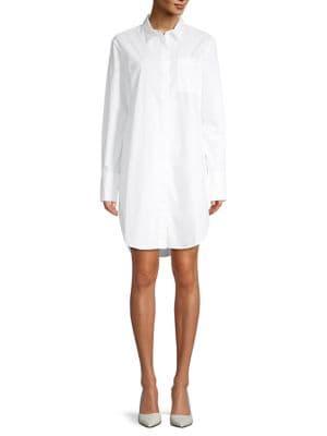 En Thread Modern-fit Cotton Shirtdress