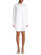 En Thread Modern-fit Cotton Shirtdress
