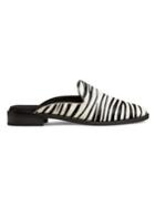 Aerosoles Zebra-printed Calf-hair Mules