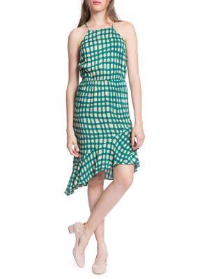 Plenty By Tracy Reese Printed Asymmetric Slip Dress