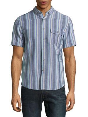 Hugo Boss Striped Cotton Button-down Shirt