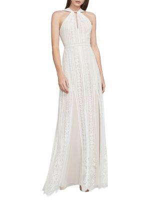 Bcbgmaxazria Aloysha Lace Halter Gown