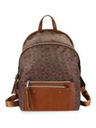 Calvin Klein Lisa Logo Print Leather Backpack