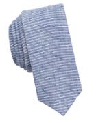 Original Penguin Cotton And Linen Striped Tie