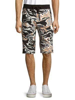 True Religion Printed Cotton Shorts