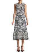 Ml Monique Lhuillier Sleeveless Embroidered Gown