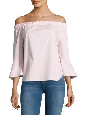 Lord & Taylor Petite Lily Off-the-shoulder Shirt