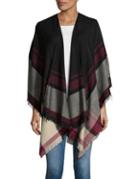 Lord & Taylor Bold Striped Poncho
