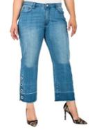 Standards And Practices Plus Meryl Straight Cropped Jeans