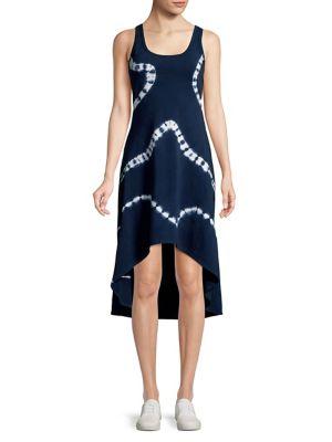 Marc New York Performance Tie-dye Hi-lo Dress