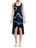 Marc New York Performance Tie-dye Hi-lo Dress