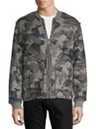 Lucky Brand Reversible Camo & Faux Fur Bomber Jacket