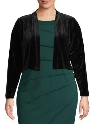 Calvin Klein Plus Velvet Shrug