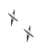 Sole Society Core Metal And Stone Two-tone And Crystal Stud Earrings