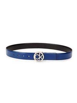Calvin Klein Logo Leather Belt