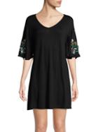 Honeydew Intimates Embroidered Floral Lounge Dress